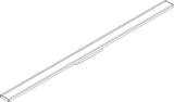 HANSGROHE RainDrain Original Duschrinne Fertigset 1200 mm – rahmenloses Design, Edelstahl gebürstet