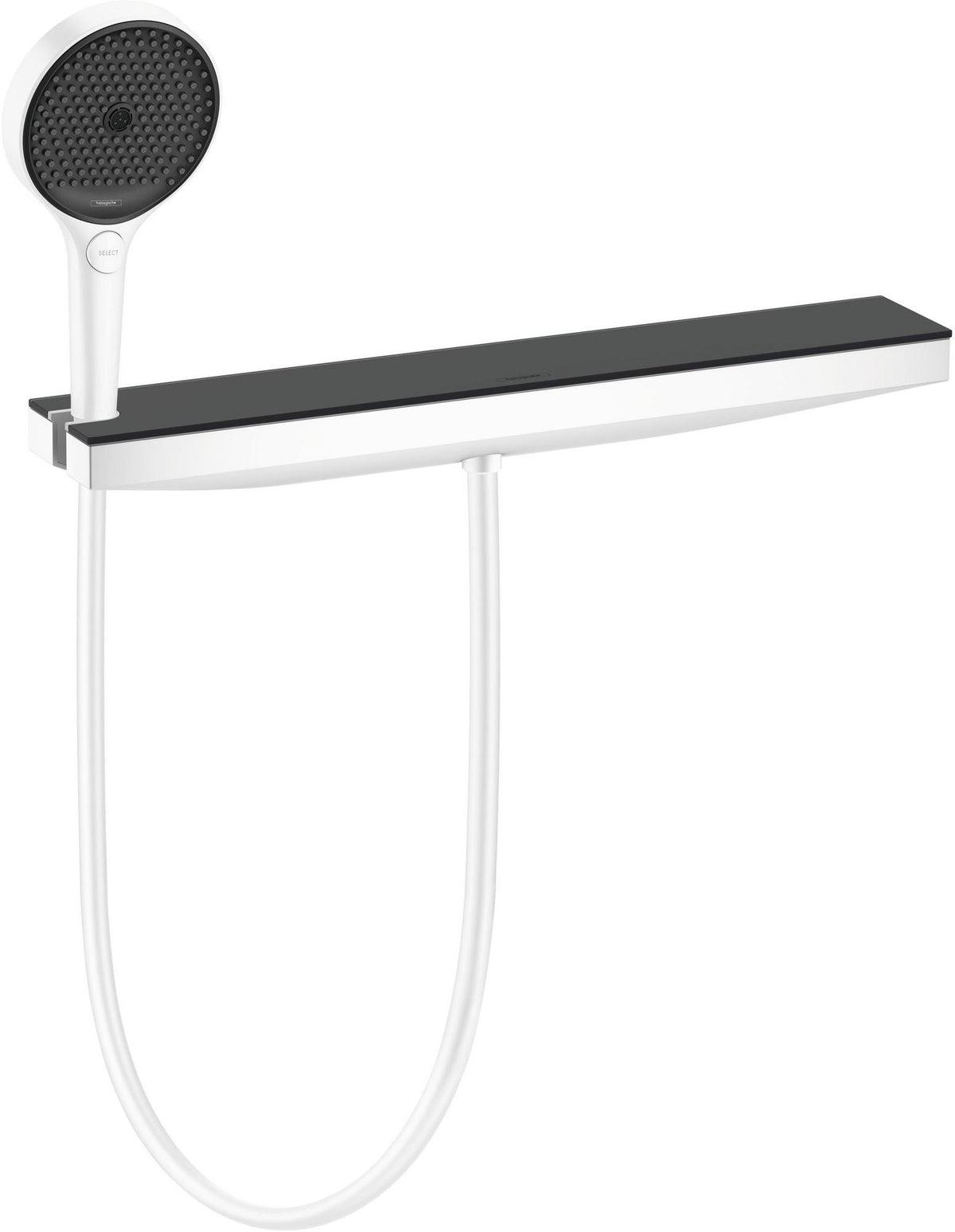 Hansgrohe Rainfinity Porter 500 Schlauchanschluss chrom mit Ablage L und Brausehalter