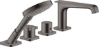 schwarz / brushed black chrome