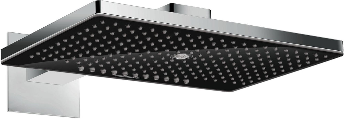 HANSGROHE Kopfbrause RAINMAKER SELECT 460 3jet 460x300mm schwarz/chrom – 3 Strahlarten, Antikalk, Wandmontage