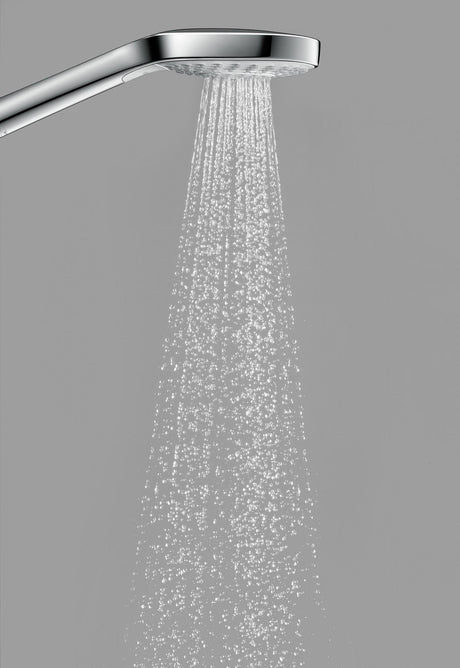 HANSGROHE Handbrause Croma Select E Multi – 3 Strahlarten, Select-Taste, weiß/chrom