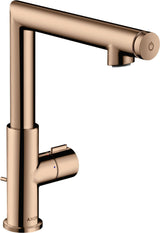 AXOR Uno Waschtischmischer 220 chrom mit Zugstangen-Ablaufgarnitur – ComfortZone