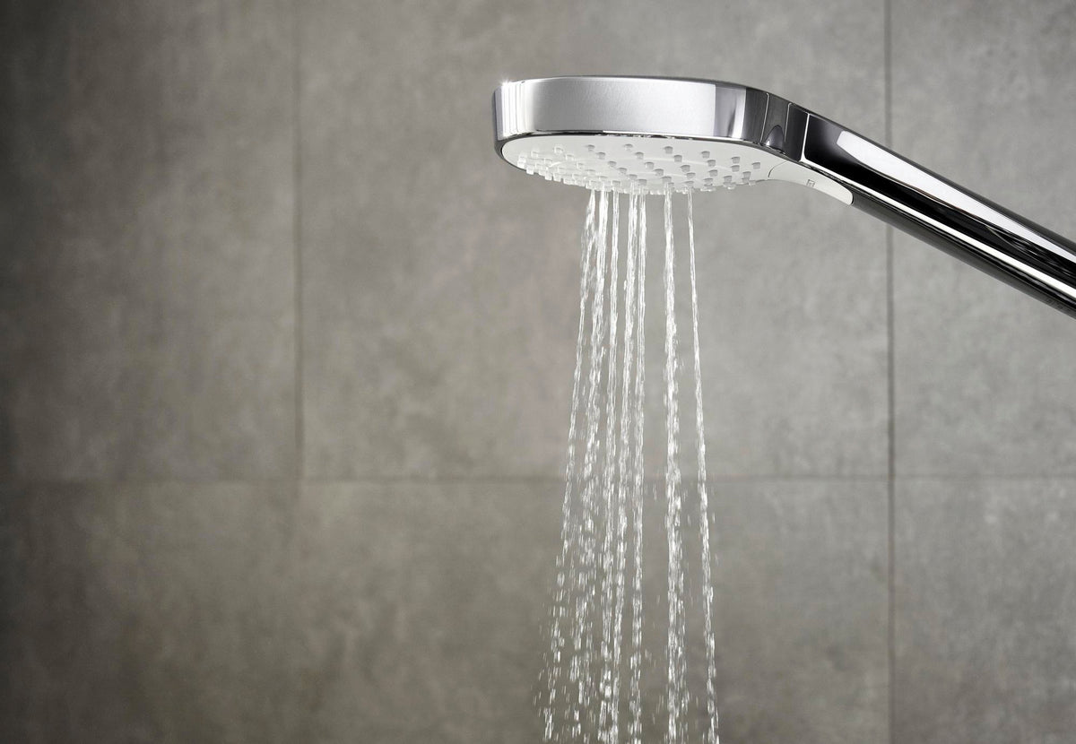HANSGROHE Handbrause Croma Select E Vario 110 mm weiß/chrom – 3 Strahlarten mit Select-Taste