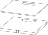 Hansgrohe RainDrain Board befliesbares Duschelement 1000x1000 mm mit Gefälle und Dichtvlies