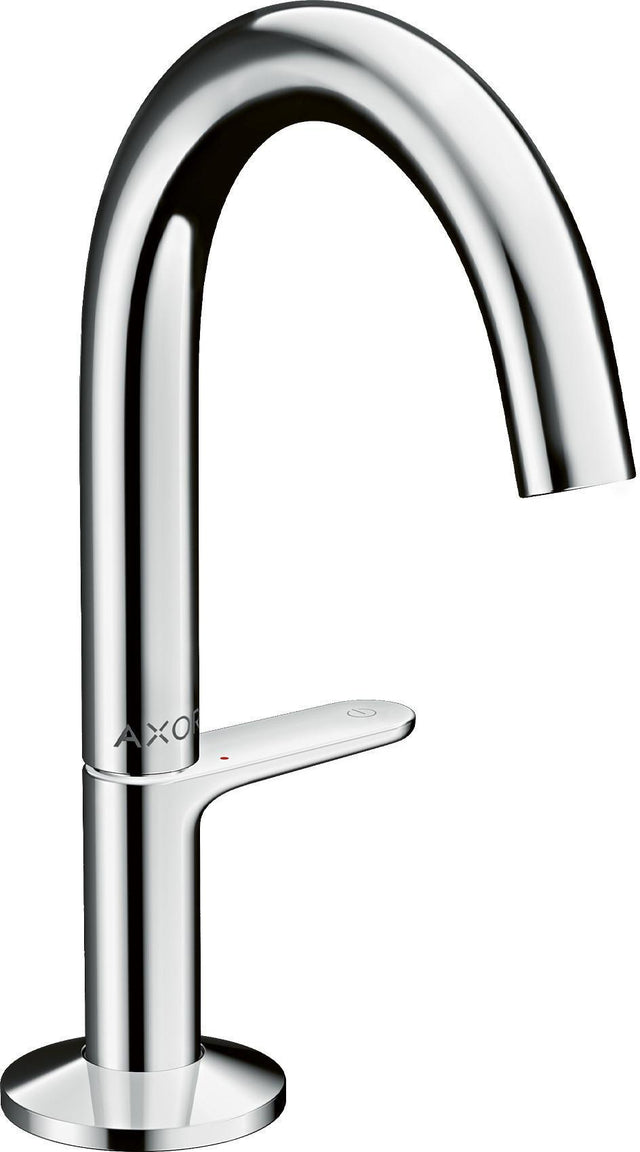 AXOR ONE Select 140 Waschtischmischer mit Push-Open Ablaufgarnitur in Chrom – Einhandhebelmischer