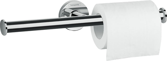 HANSGROHE Logis Universal Ersatzpapierrollenhalter Chrom – Doppelrollenhalter für Wandmontage