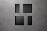 HANSGROHE Wandnische XtraStoris Original 300x150x100 mm mattschwarz mit Rahmen