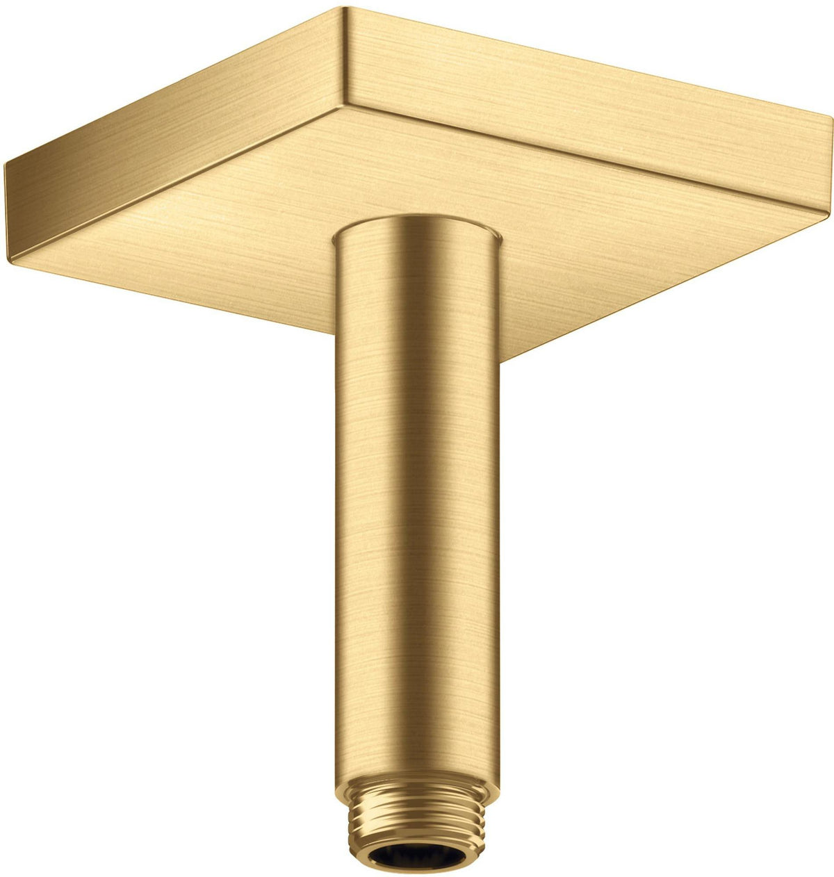 AXOR Decken-Anschlussstück 100 mm DN 15 eckig in Edelstahl-Optik von Hansgrohe