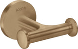 AXOR Universal Circular Handtuchhaken doppelt in brushed bronze – Wandmontage mit verdeckter Befestigung