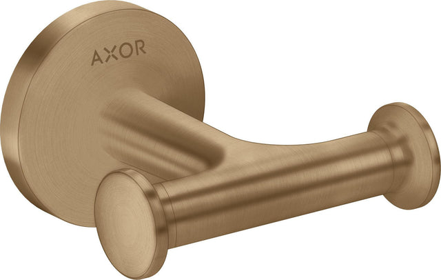 AXOR Universal Circular Handtuchhaken doppelt in brushed bronze – Wandmontage mit verdeckter Befestigung