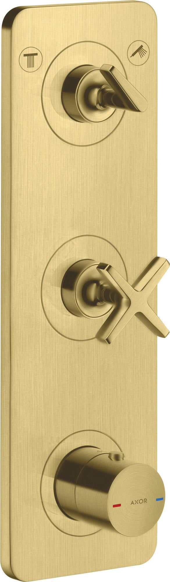 AXOR Citterio E Thermostatmodul DN20 für 2 Verbraucher – Chrom, 380x120 mm