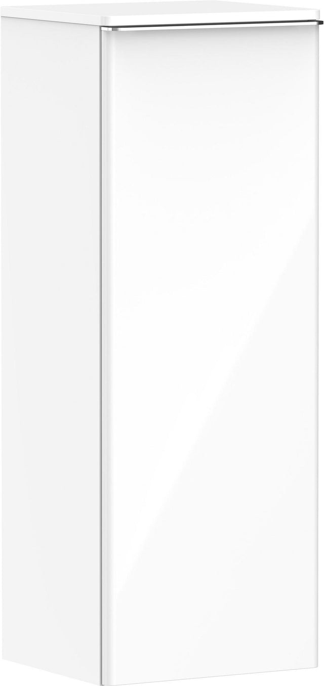 HANSGROHE Xelu Q Halbhochschrank 1065 mm weiß hochglanz – 1 Tür, SoftClose, links