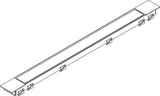 HANSGROHE RainDrain Match Plus Duschrinne 800 mm mattschwarz mit höhenverstellbarem Rahmen