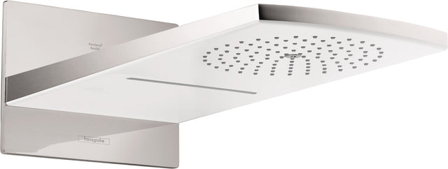 HANSGROHE Raindance Rainfall 180 Air 2jet Kopfbrause DN15 weiß/chrom – 180 mm, 2 Strahlarten, Antikalk