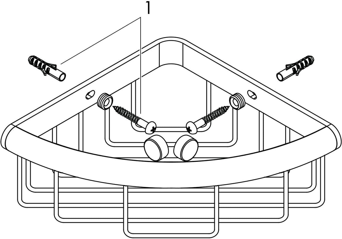 HANSGROHE Seifenkorb Logis Universal chrom – Wandmontage, verdeckte Befestigung, Metall