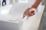 HANSGROHE Waschtischunterschrank Xevolos E 1570 mm mattweiß/eiche dunkel mit PushOpen und SoftClose