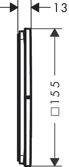 HANSGROHE ShowerSelect Comfort E Absperrventil UP Chrom für 3 Verbraucher