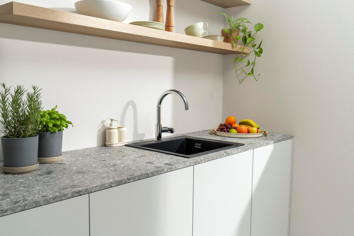HANSGROHE HG EHM-Spültischmischer VERNIS Blend 260 M35, 1jet chrom – ComfortZone 210, schwenkbar