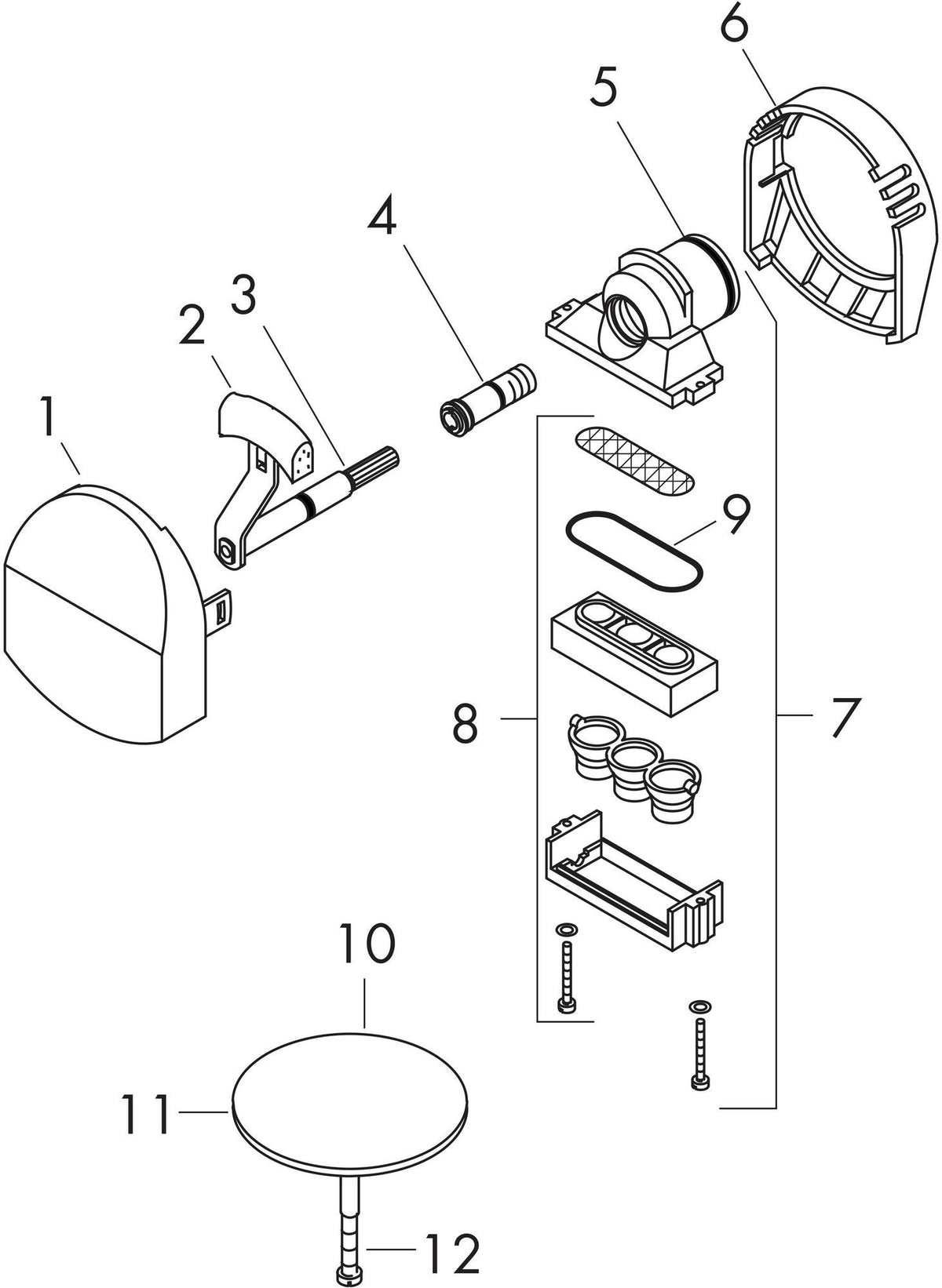 HANSGROHE Exafill Fertigmontageset Wanneneinlauf Chrom – 3-fach Luftsprudler, 23 l/min