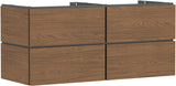 HANSGROHE Xilesa E Waschtischunterschrank 1375 mm – 4 Schubkästen, SoftClose, Wandmontage