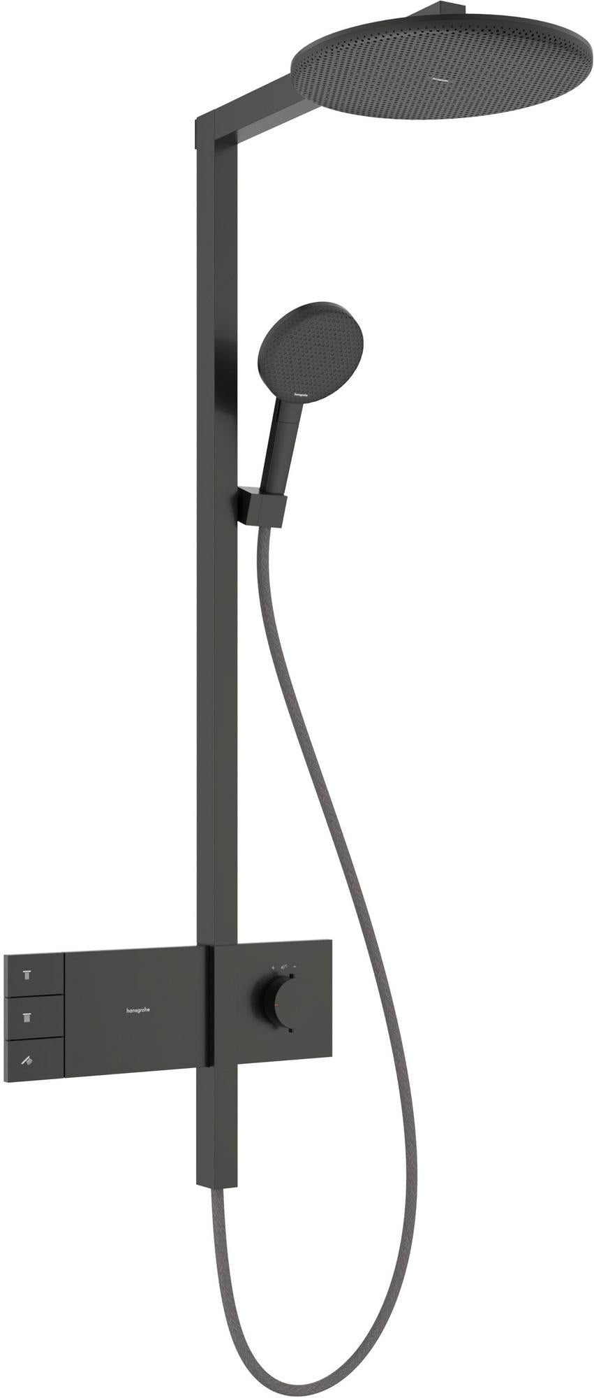 HANSGROHE Duschsystem Raindance Alive S 300 2jet EcoSmart mit Thermostat – Schwarz