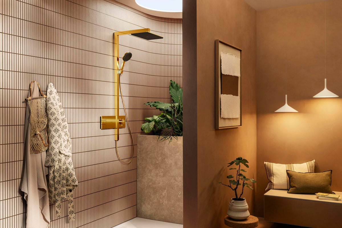 HANSGROHE Duschsystem Raindance Alive Q 2jet EcoSmart mit ShowerSelect Comfort Thermostat