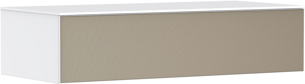HANSGROHE Sideboard Xevolos E – 1180 mm, mattweiß, mit Keramikfront & PushOpen