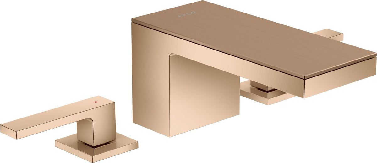 AXOR MYEDITION 3-Loch-Waschtischmischer 70 ohne Platte in polished gold optic – PowderRain
