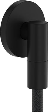 Hansgrohe FixFit Fine S Wandanschluss mit Rückflussverhinderer, 1/2 Zoll, schwarz