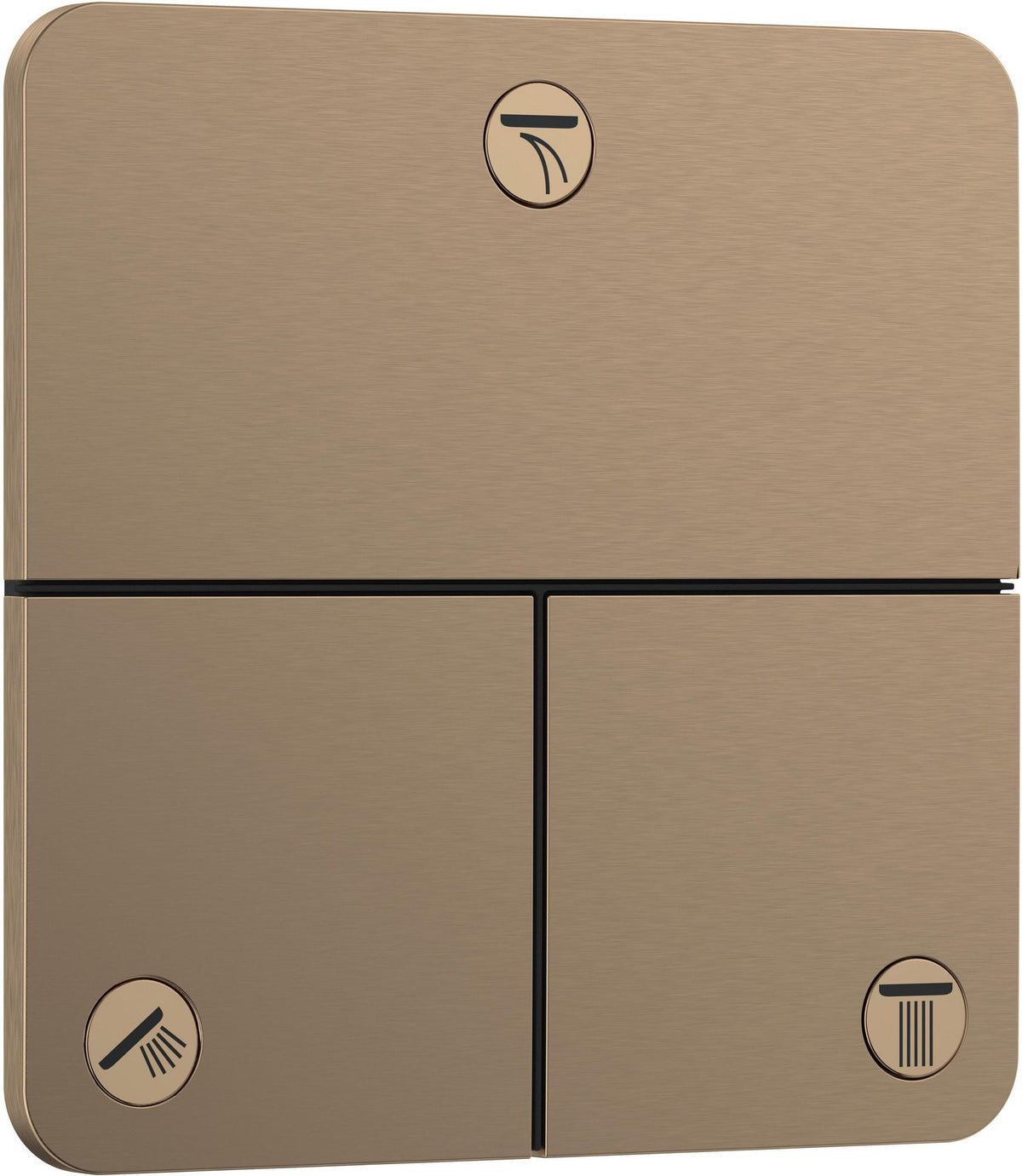 HANSGROHE ShowerSelect Comfort Q Absperrventil Unterputz Chrom für 3 Verbraucher