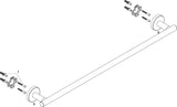 HANSGROHE Badetuchhalter Logis Universal chrom – Wandmontage, Messing, 644 mm, verdeckte Befestigung