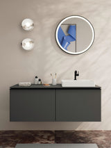 HANSGROHE Spiegel Xarita Lite S – runder LED-Wandspiegel 700 mm mit TouchlessSensor und AntiFog