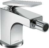 AXOR CITTERIO Einhebel-Bidetmischer mit Zugstangen-Ablaufgarnitur, Chrom – Hansgrohe