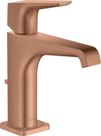 keine Angabe / brushed red gold / Pop-up-Ventil mit vertikalem Hebel