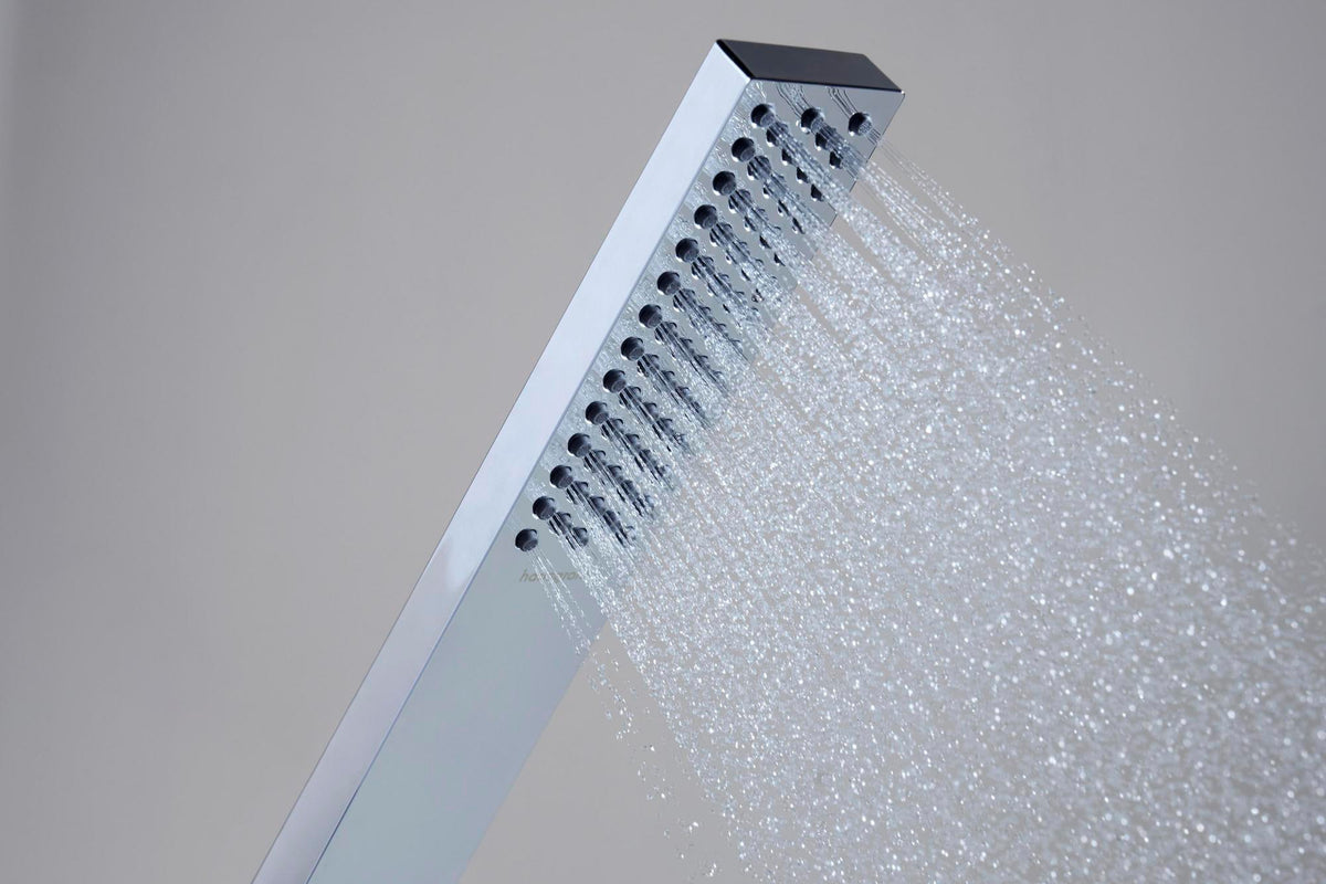 HANSGROHE Stabhandbrause Pulsify E 1jet Chrom – PowderRain Strahlart & QuickClean