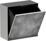 HANSGROHE XtraStoris Rock Einbau-Abfalleimer mit befliesbarer Tür 300 x 300 x 140 mm