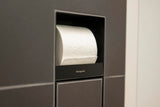 HANSGROHE XtraStoris Rock Toilettenbürstenhalter mit Papierhalter, befliesbare Tür, mattweiß