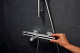 Hansgrohe Wannenmischer Ecostat Element Aufputz Chrom – Thermostat mit 2 Verbrauchern