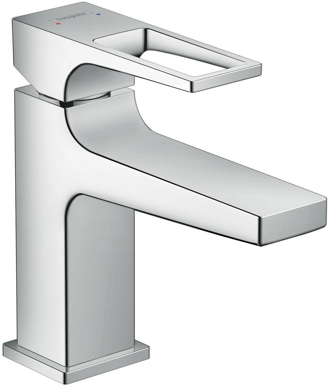 HANSGROHE METROPOL 100 Einhebel-Waschtischmischer DN 15 chrom mit Push-Open Ablaufgarnitur