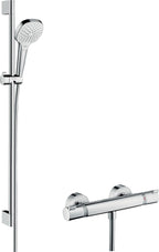 mit Ecostat Comfort Aufputz-Brausethermostatz, Croma Select