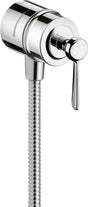 AXOR Montreux FIXFIT STOP DN 15 Schlauchanschluss mit Absperrventil und Hebelgriff, Chrom