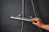 HANSGROHE Showerpipe Pulsify S Puro 1 Jet mit EcoSmart-Thermostat in Chrom