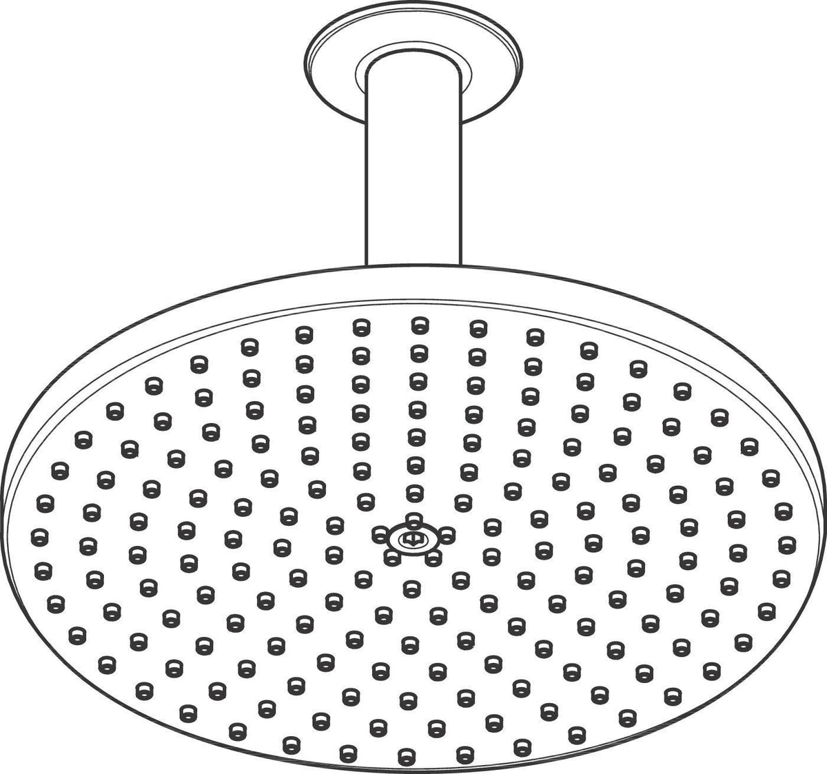 Hansgrohe Raindance S 240 Kopfbrause 1jet PowderRain mit 390 mm Brausearm – Chrom