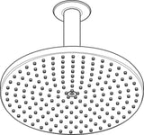 Hansgrohe Raindance S 240 Kopfbrause 1jet PowderRain mit 390 mm Brausearm – Chrom