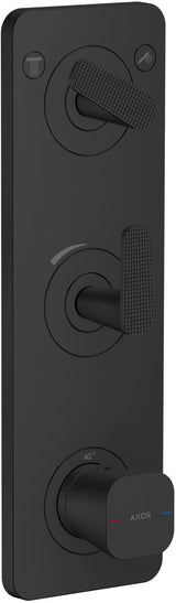 AXOR Citterio C Fertigmontageset Thermostatmodul UP mit Platte Cube cut chrom – 2 Verbraucher