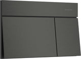 Hansgrohe iFrame Element E Betätigungsplatte mit 2-Mengen-Spülung, Metall, gebürstet