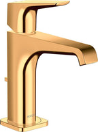 keine Angabe / polished gold optic / Pop-up-Ventil mit vertikalem Hebel