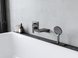 HANSGROHE sBox square Fertigmontageset – Wannenrandset mit Schlauchbox in Chrom