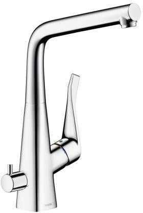 HANSGROHE Metris M71 Küchenmischer 320 mit Geräteabsperrventil, Chrom