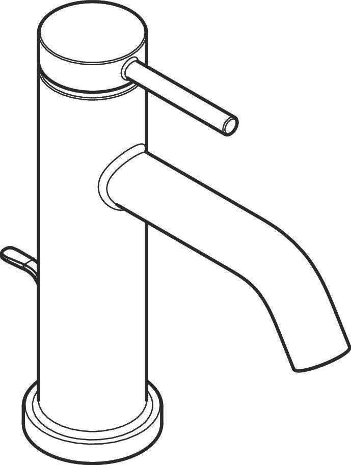 HANSGROHE Tecturis S Einhebel-Waschtischmischer ComfortZone 80 CoolStart Chrom